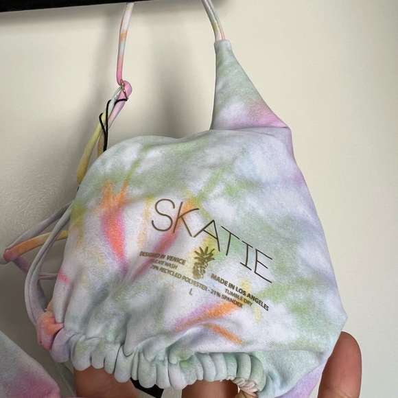 Skatie Swim Skatie Woodstock Tie Dye Ella Bikini Swim Top Nwt Poshmark